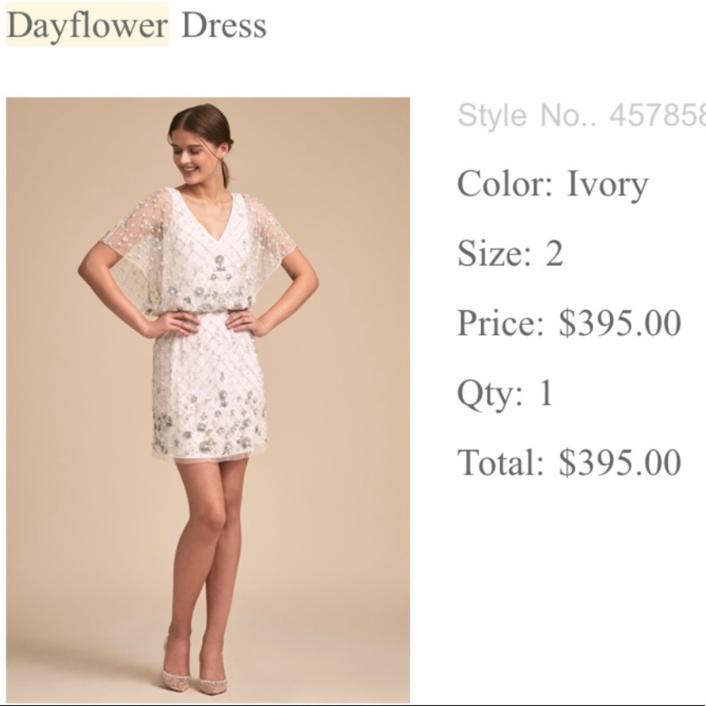 BHLDN rehearsal dress